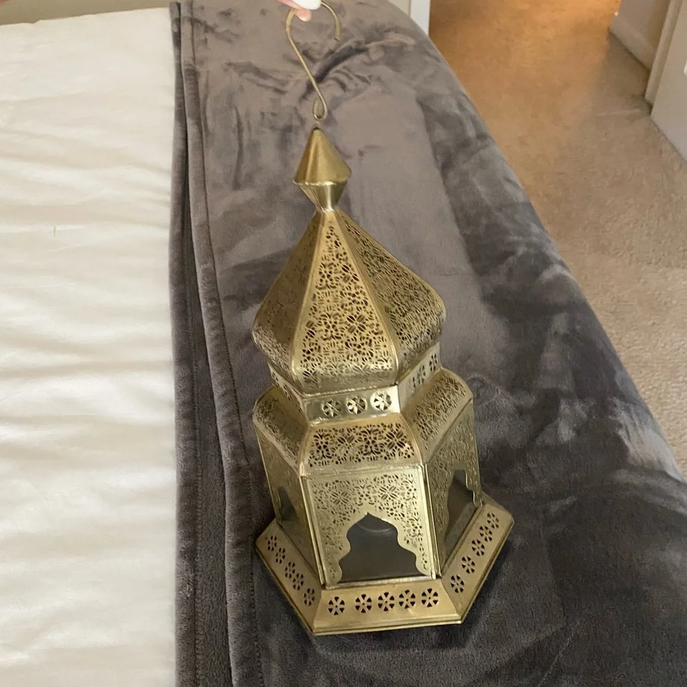 Z gallerie Moroccan Gold Lantern